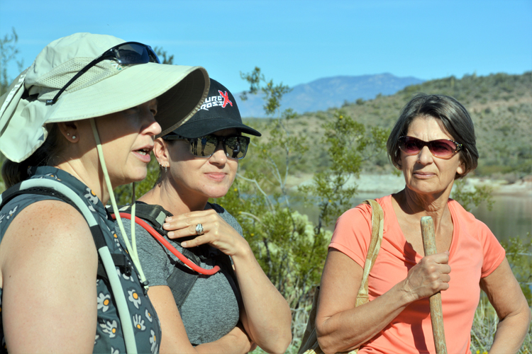 11 gals hiking